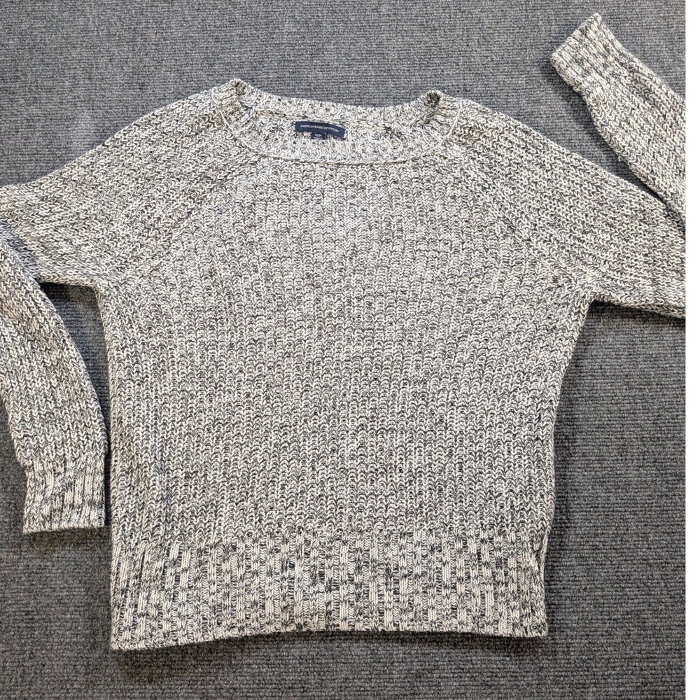 American Eagle Outfitters Marled Knit Sweater Womens Size Medium Gray